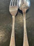 Sterling Silver Fork and Spoon Set