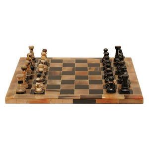 Chess Set with Horn Pieces
