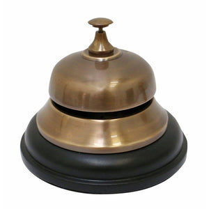 Brass Table bell with black base