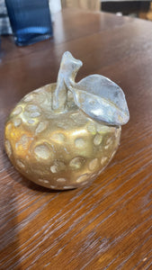 Gold Apple Ornament