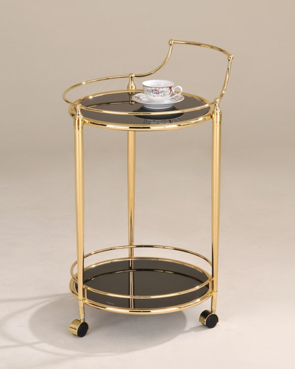Drinks Trolley Round in Rose Gold