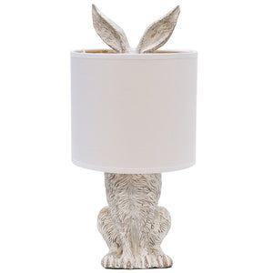 Bunny Table Lamp in Stone White