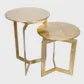 Iron Side Table in Gold Large