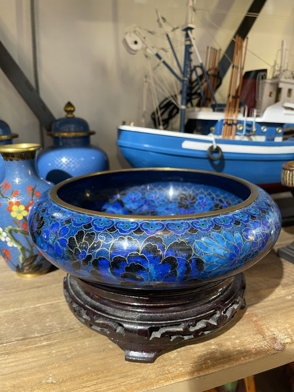 Cloisonne Bowl on Stand