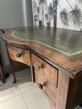 Oak Desk in Edwardian Sheraton Revival Style