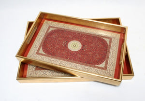 Mandala Red Tray - Large