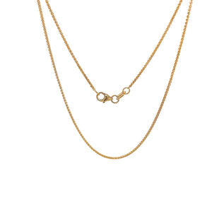 Diamond Cut Foxtail Chain in 18ct Yellow Gold