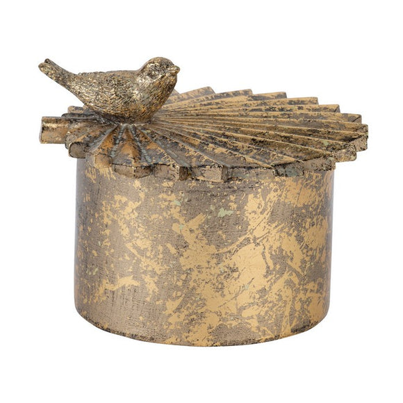 Gold Bird Trinket Box
