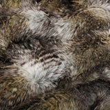 Golden Pheasant Faux Fur Cushion