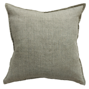 Sage Linen Cushion with Feather Inner