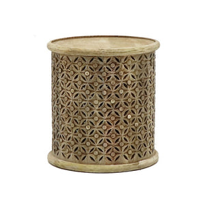 Banileke Round Side Table in Natural