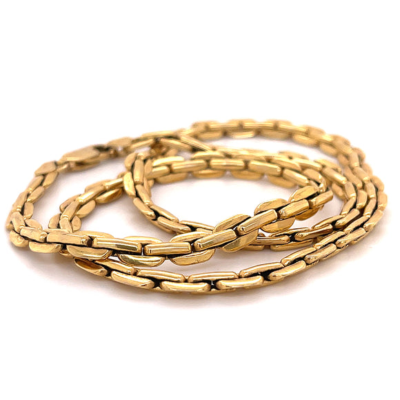 Fancy Link Chain Gold Necklace