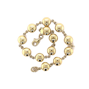 9ct Gold Ball Bracelet