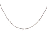 18ct White Gold Ball Chain