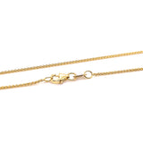 9ct Yellow Gold Foxtail Trace Chain - Diamond Cut