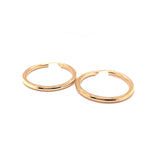 9ct Gold Large Round Hoops