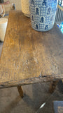 Antique Spanish Two Drawer Side Table