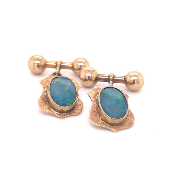 Antique 15ct Gold and Opal Cufflinks