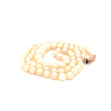 Antique Graduated Cultured  Pearl Necklace with 9ct Gold Clasp