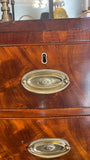Georgian Flame Mahogany Bow Front Chest
