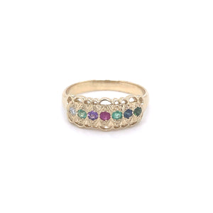 Dearest Acrostic Ring in 9ct Gold