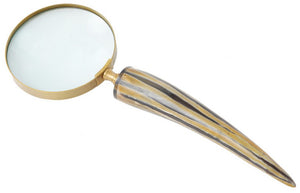 Magnifying Glass with Pointed Horn Handle