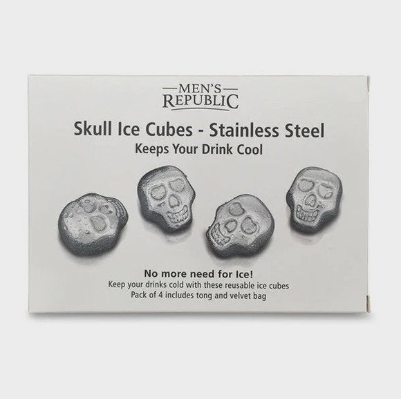 Skull Ice Cubes in Stainless Steel