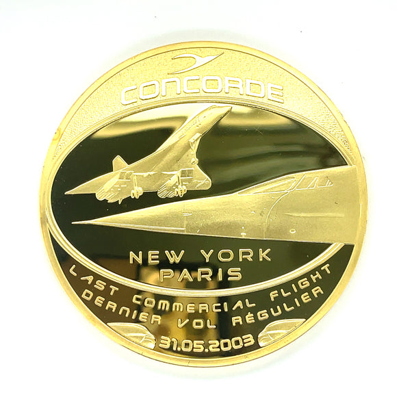 Concorde Last Flight Medal New York to Paris