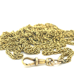 Antique Gold Muff Chain in 18ct Gold