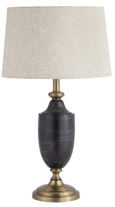 Metal and Wood Table Lamp