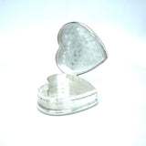 Stirling Silver Heart Shaped Box