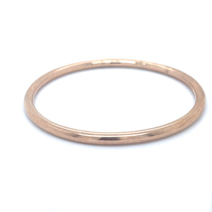 Round Bangle in Rose Gold