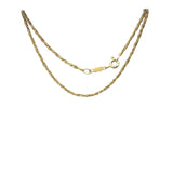 Twisted Rope Chain Necklace in 18ct Yellow Gold