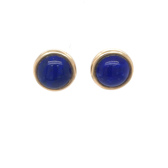 Lapis Lazuli Stud Earrings in 9ct Gold