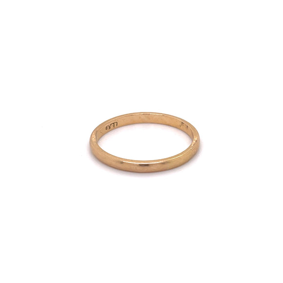 Vintage Gold Band in 18ct Gold