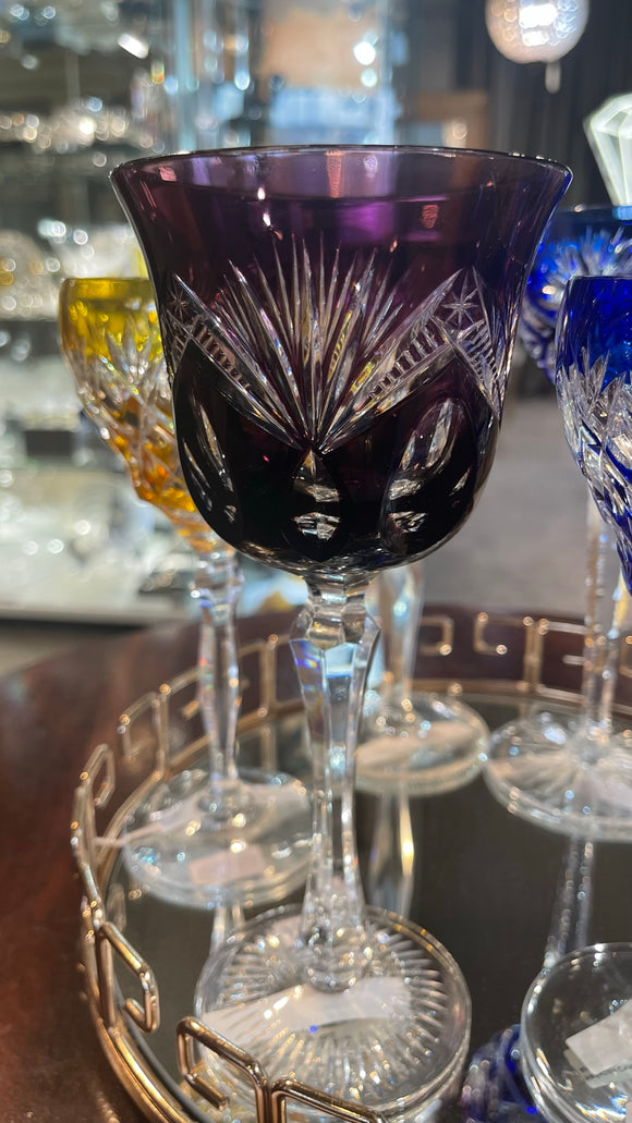 Harlequin Crystal Glass Light Aubergine