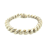 Coiled Link Bracelet in Sterling Silver