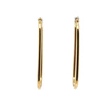 Oval Hoop Earrings in 9ct Gold