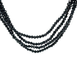 Faceted Onyx Bead Necklace