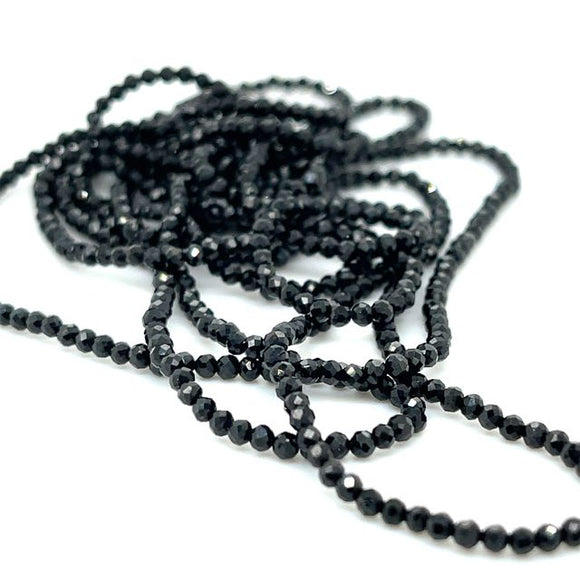 Faceted Onyx Bead Necklace