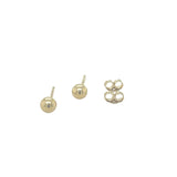Small Round  Ball Studs in 9ct Yellow Gold