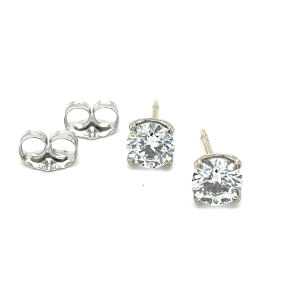 Lab  Grown Diamonds  Solitaire Studs 1.00cts