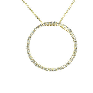 Diamond Circle Pendant 0.28 Carats