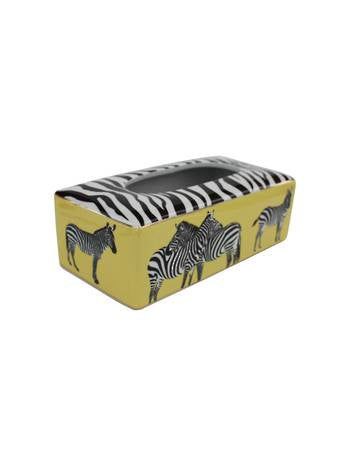 Zebra Design Ceramic Tissue Box Holder