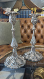 Antique  Silver Candlesticks