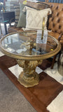 Gilded Circular Side/Coffee Table
