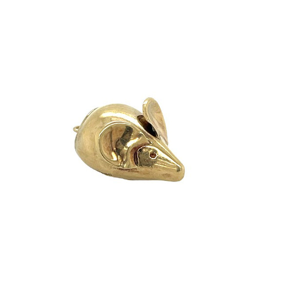 Mouse Gold Charm