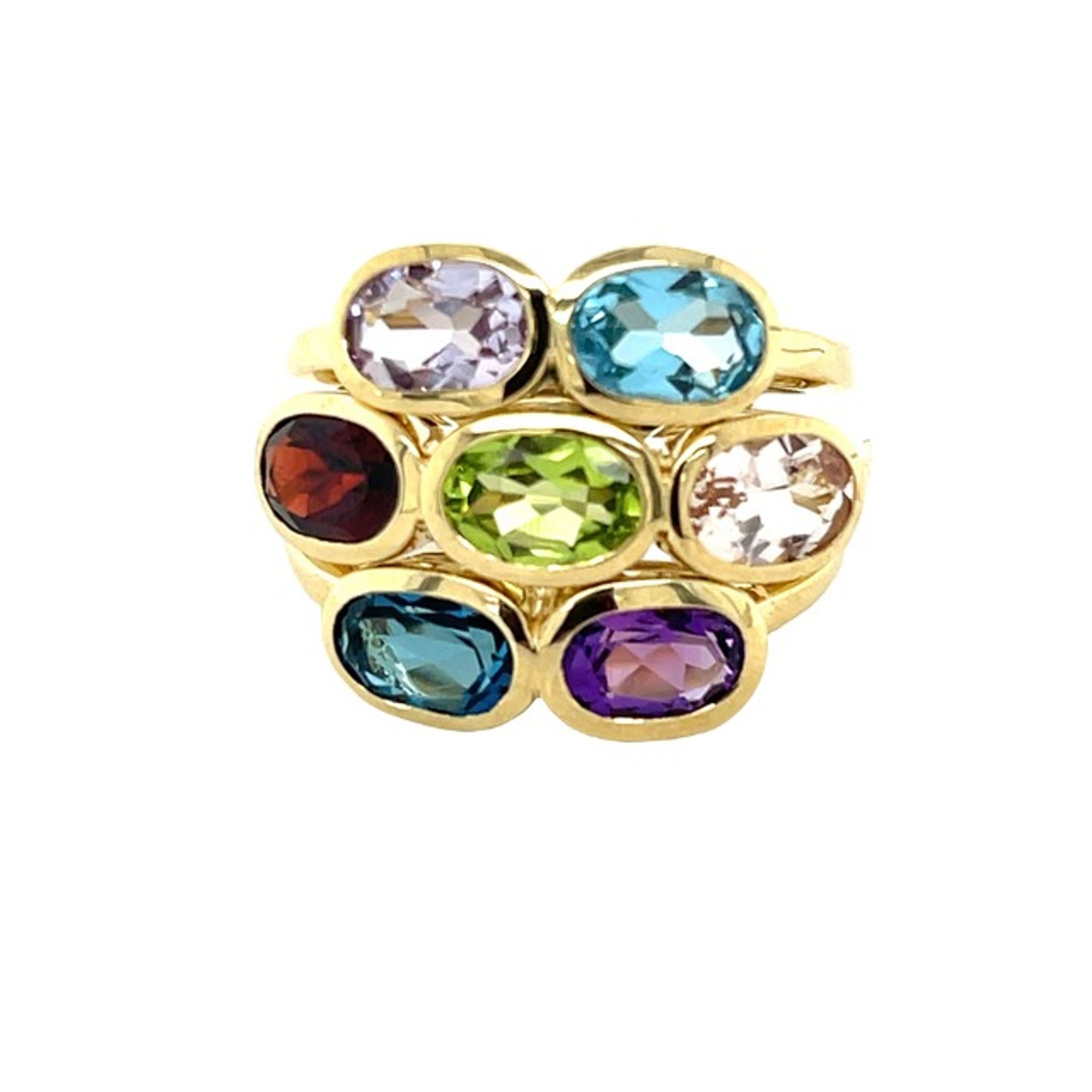 Multi Gemstone Dress Ring – Jems of Remuera