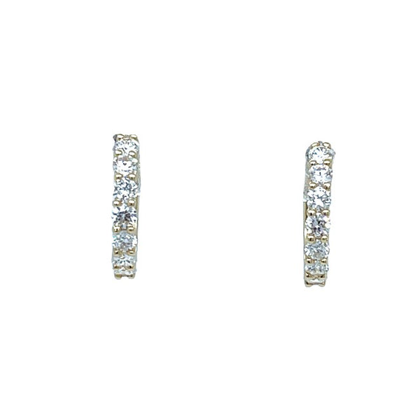 Diamond Huggie 0.55 ct Earrings in 18ct Yellow Gold