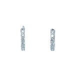 Diamond Huggie 0.56ct Earrings in 18ct White Gold